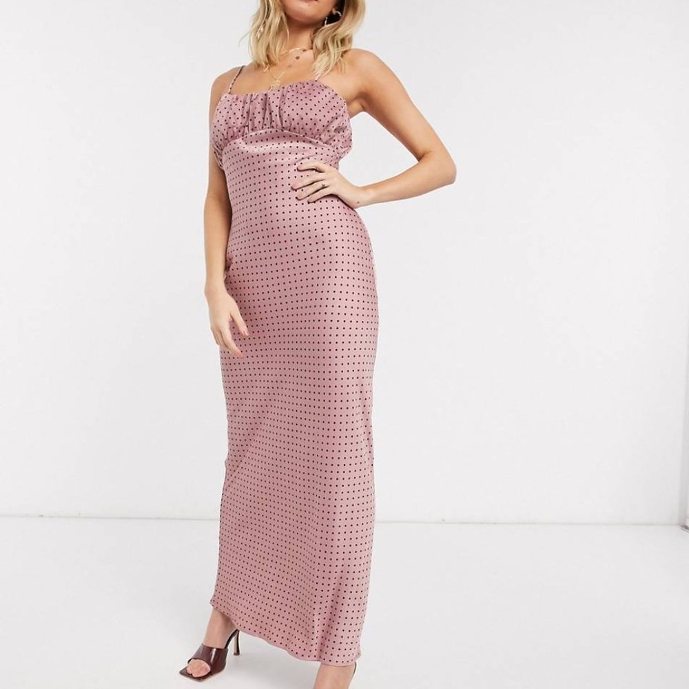 ASOS gathered bust midi/maxi dress